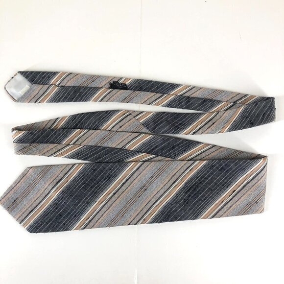2 Christian Dior Monsieur‎ Vintage Diagonal Stripe Ties - Picture 13 of 15